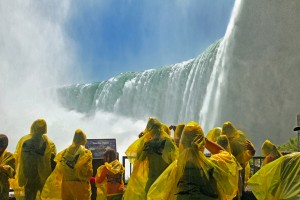 Tourists at Niagara Falls